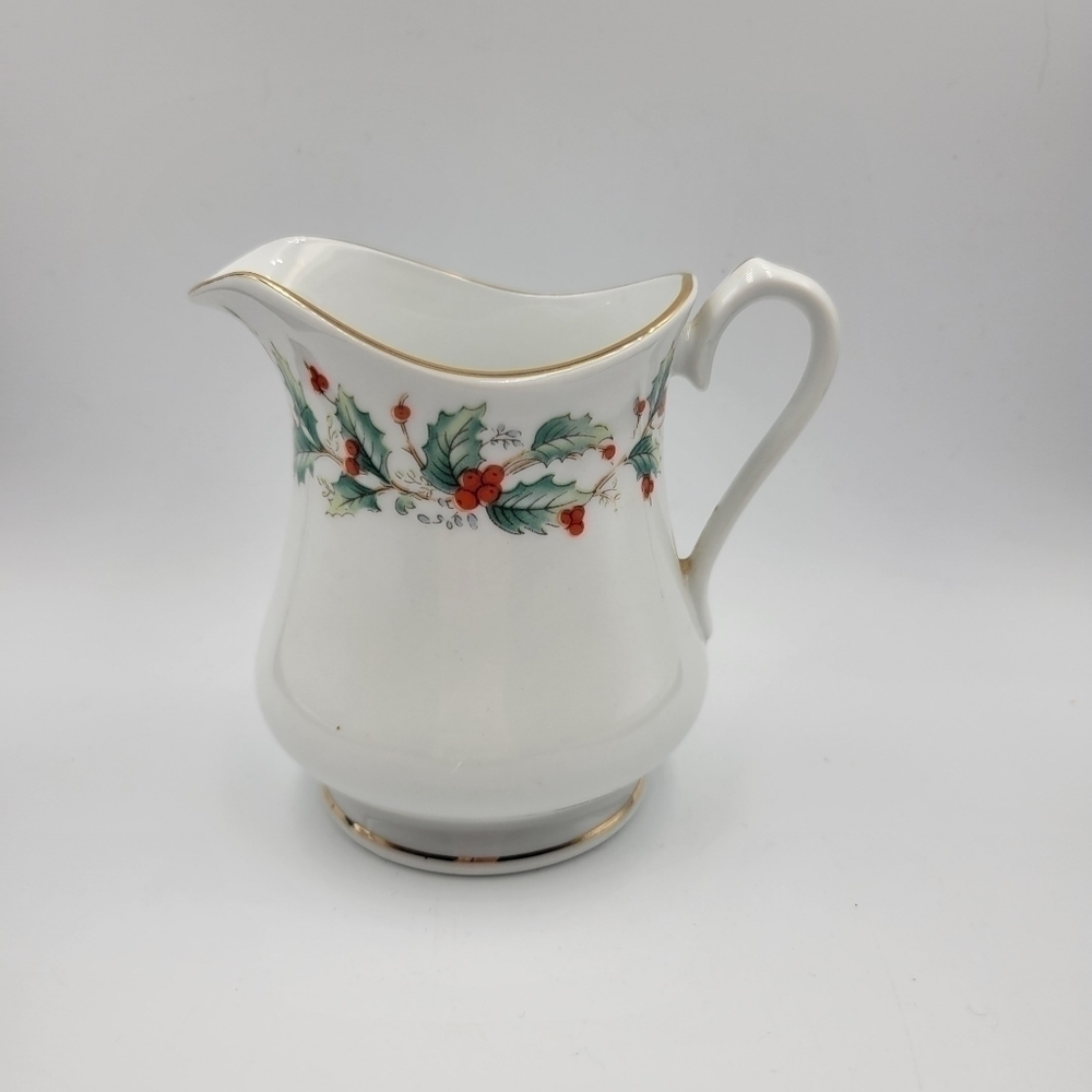 Vintage China Pearl NOEL Pattern Creamer
